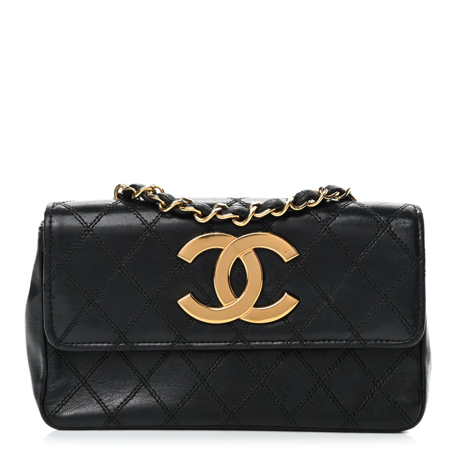 Chanel Lambskin Quilted Single Flap Black 1 of 4