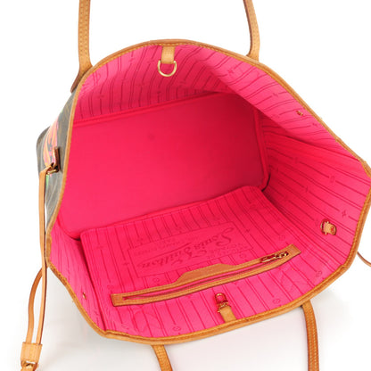 Louis Vuitton Monogram Roses Neverfull MM 5 of 10