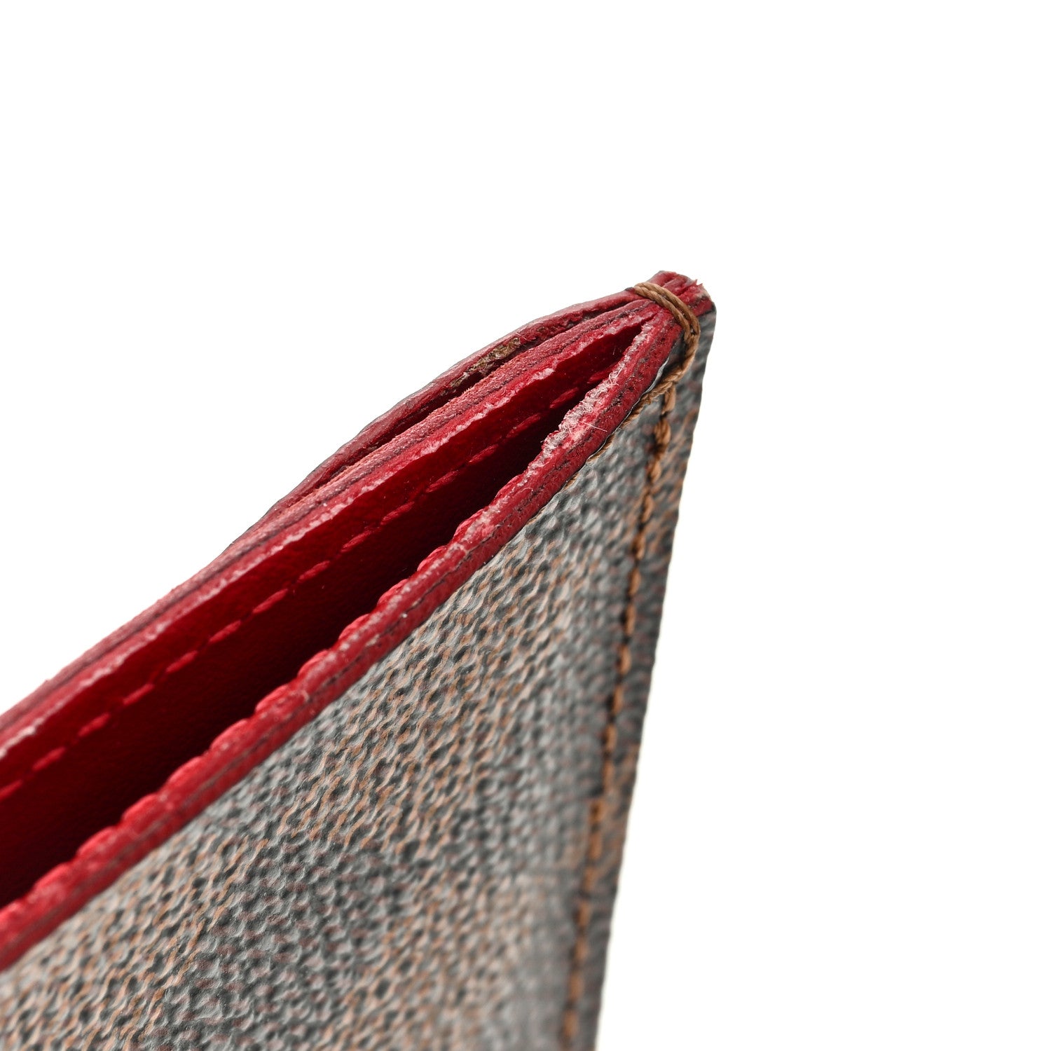 Louis Vuitton Damier Ebene Caissa Card Holder Cherry 8 of 8