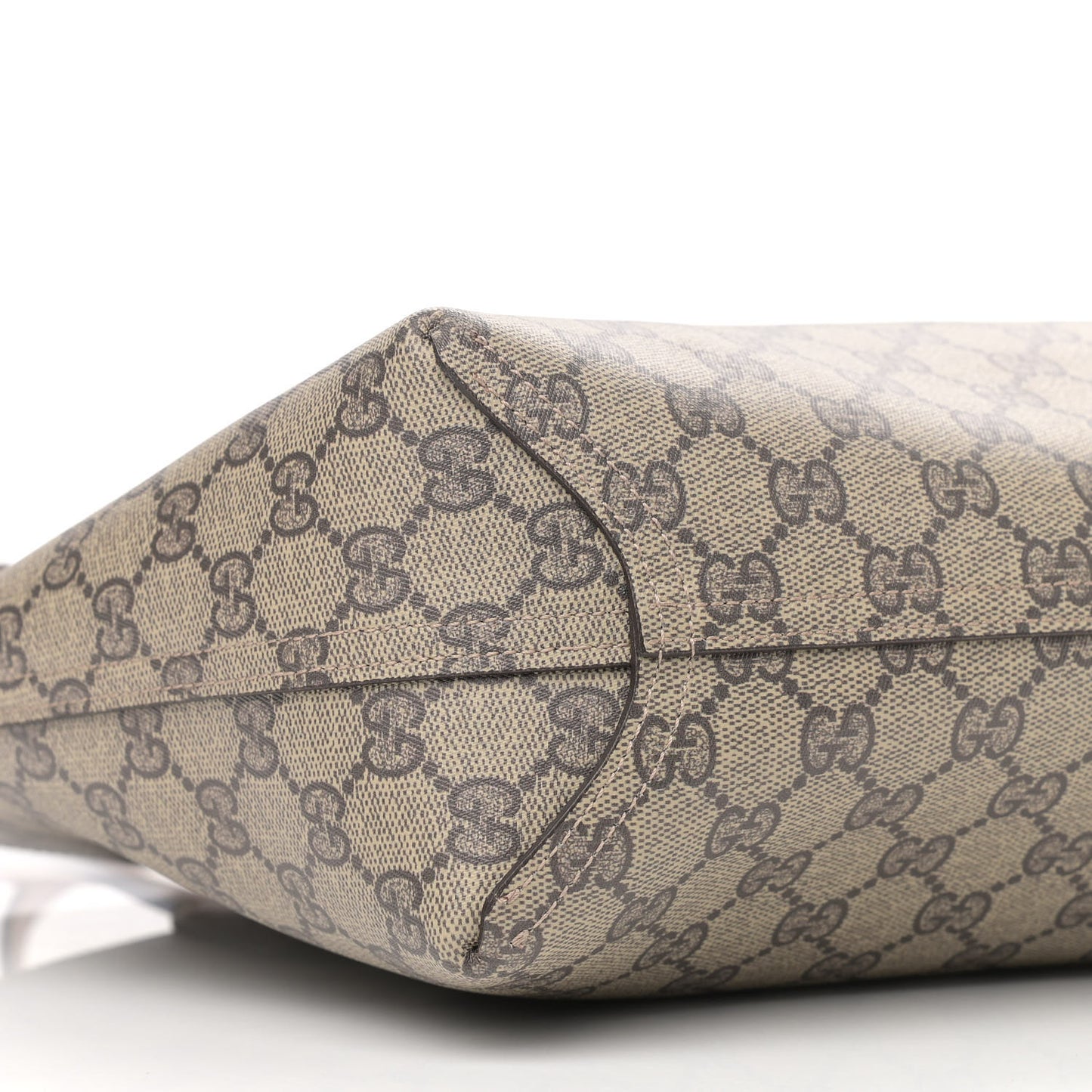 Textured Calfskin Monogram Small Reversible GG Tote Dark Cipria