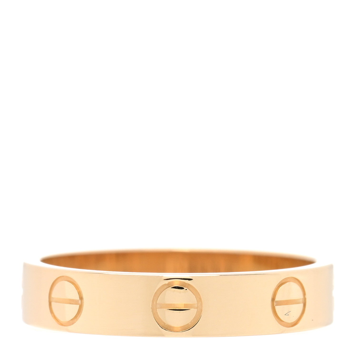 Cartier 18K Yellow Gold 3.5mm LOVE Wedding Band Ring 50 5.25 3 of 5