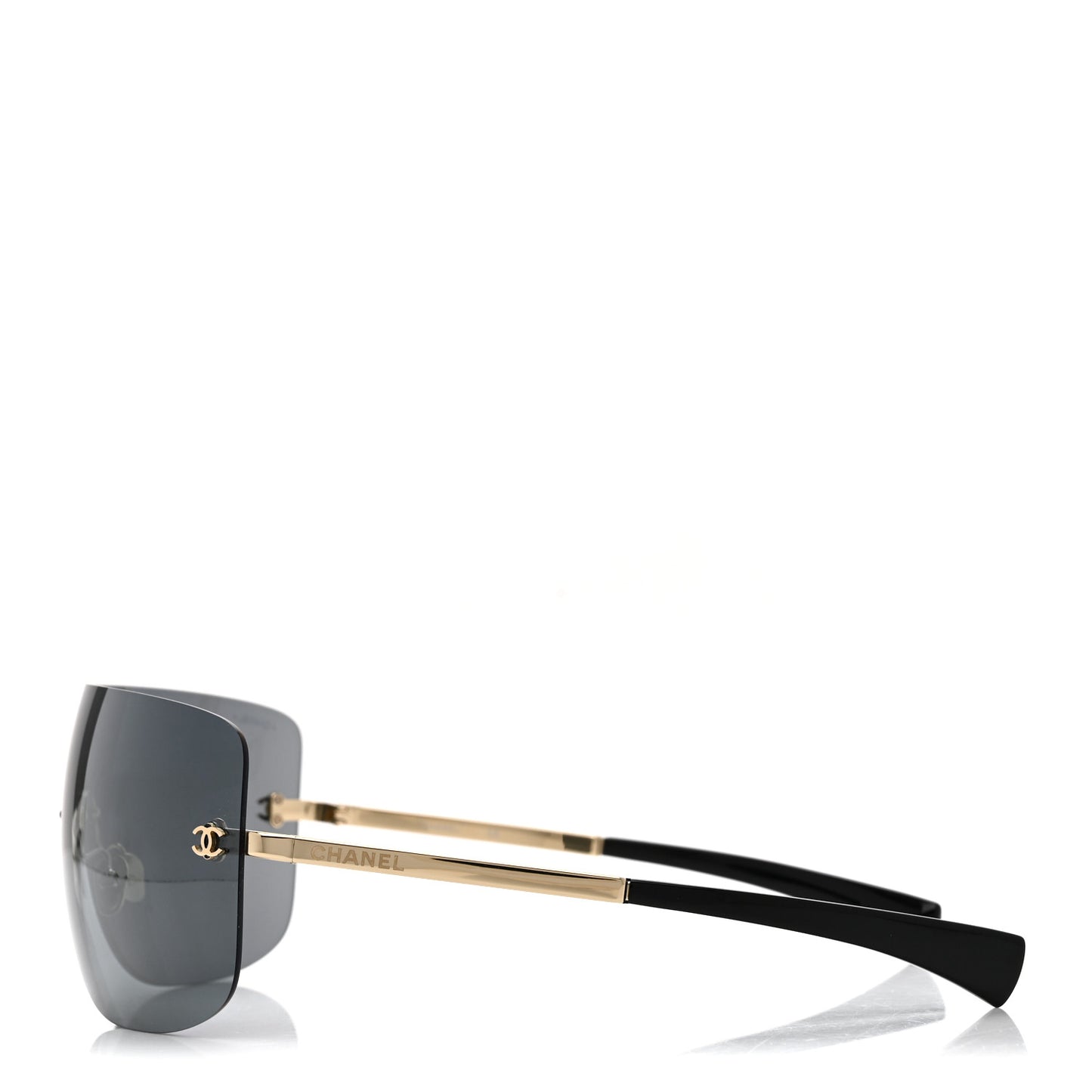 Frameless Shield Sunglasses 71433 Black