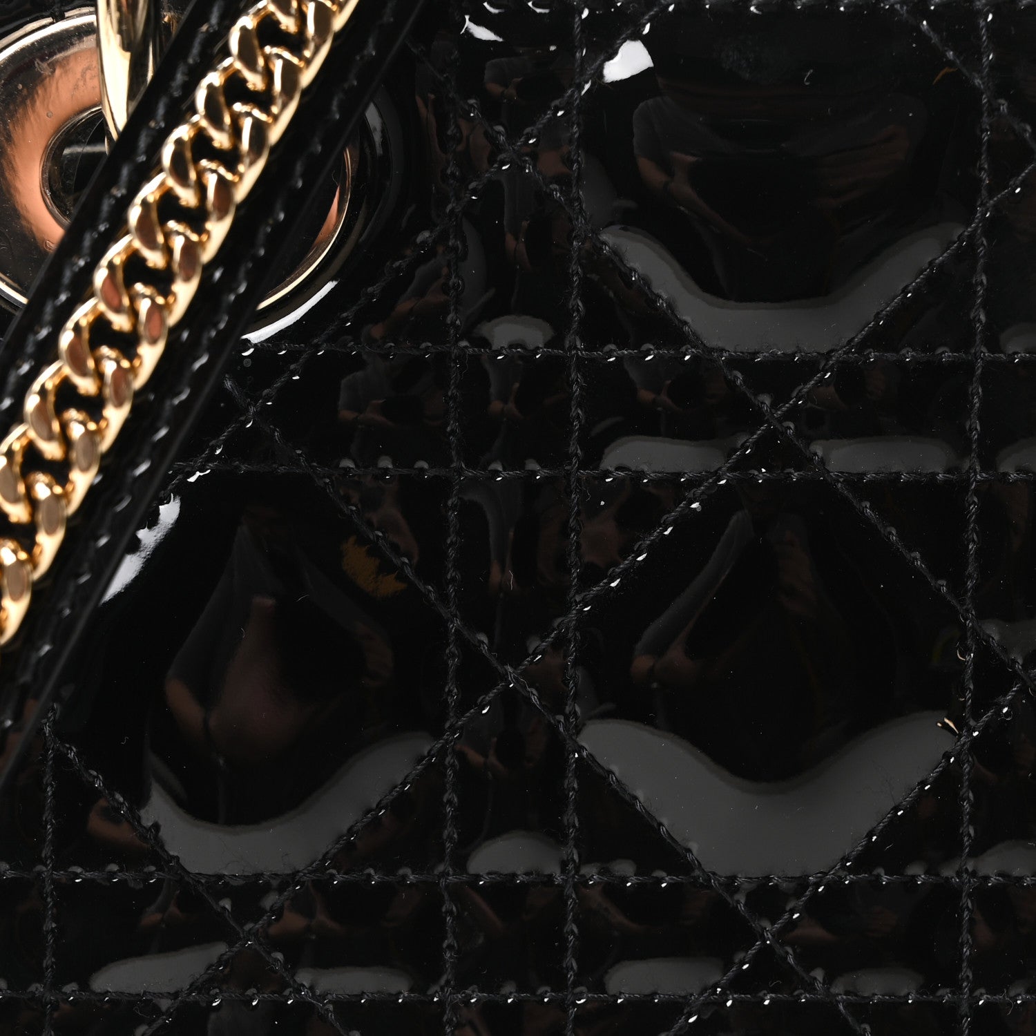 Christian Dior Patent Cannage Mini Lady Dior Black 8 of 11