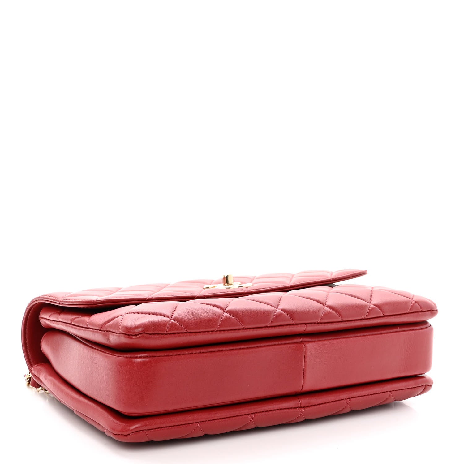 Chanel Lambskin Quilted Medium Trendy CC Flap Dual Handle Bag Red 4 of 11
