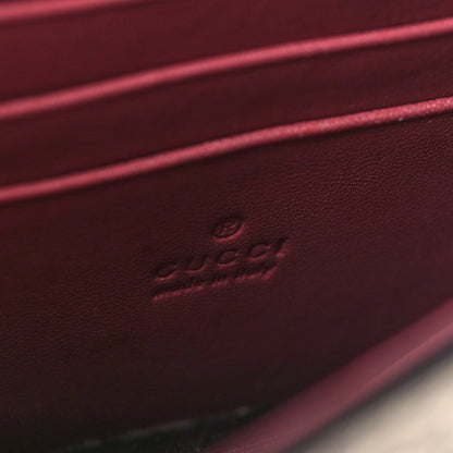 Gucci GG Supreme Monogram Blooms Chain Wallet Beige Multicolor Dry Rose 6 of 11