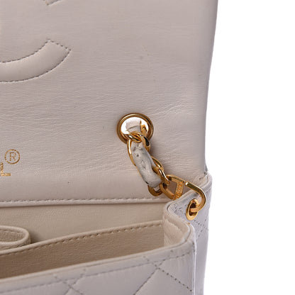 Chanel Lambskin Quilted Mini Flap White 13 of 14