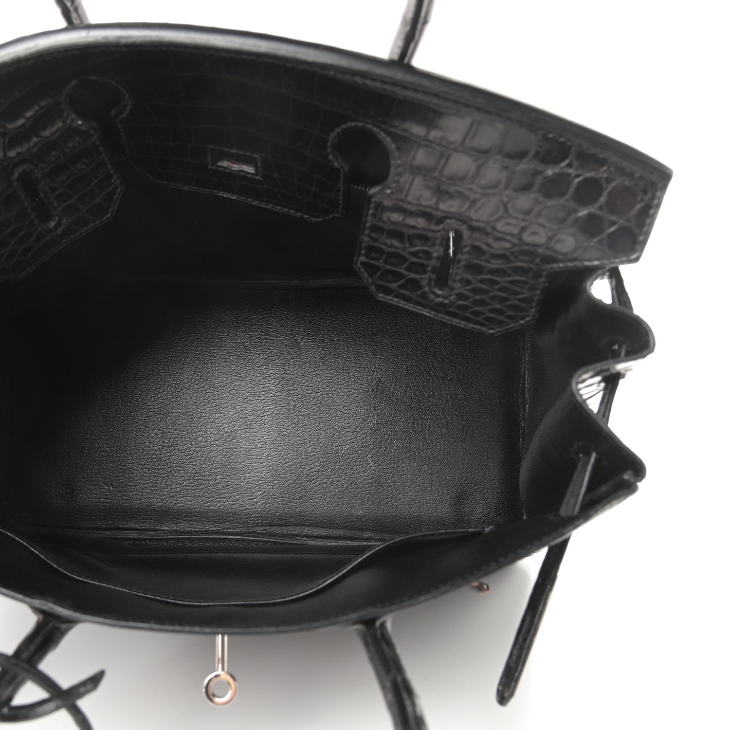 Hermes Matte Niloticus Crocodile Birkin 30 Black 13 of 43