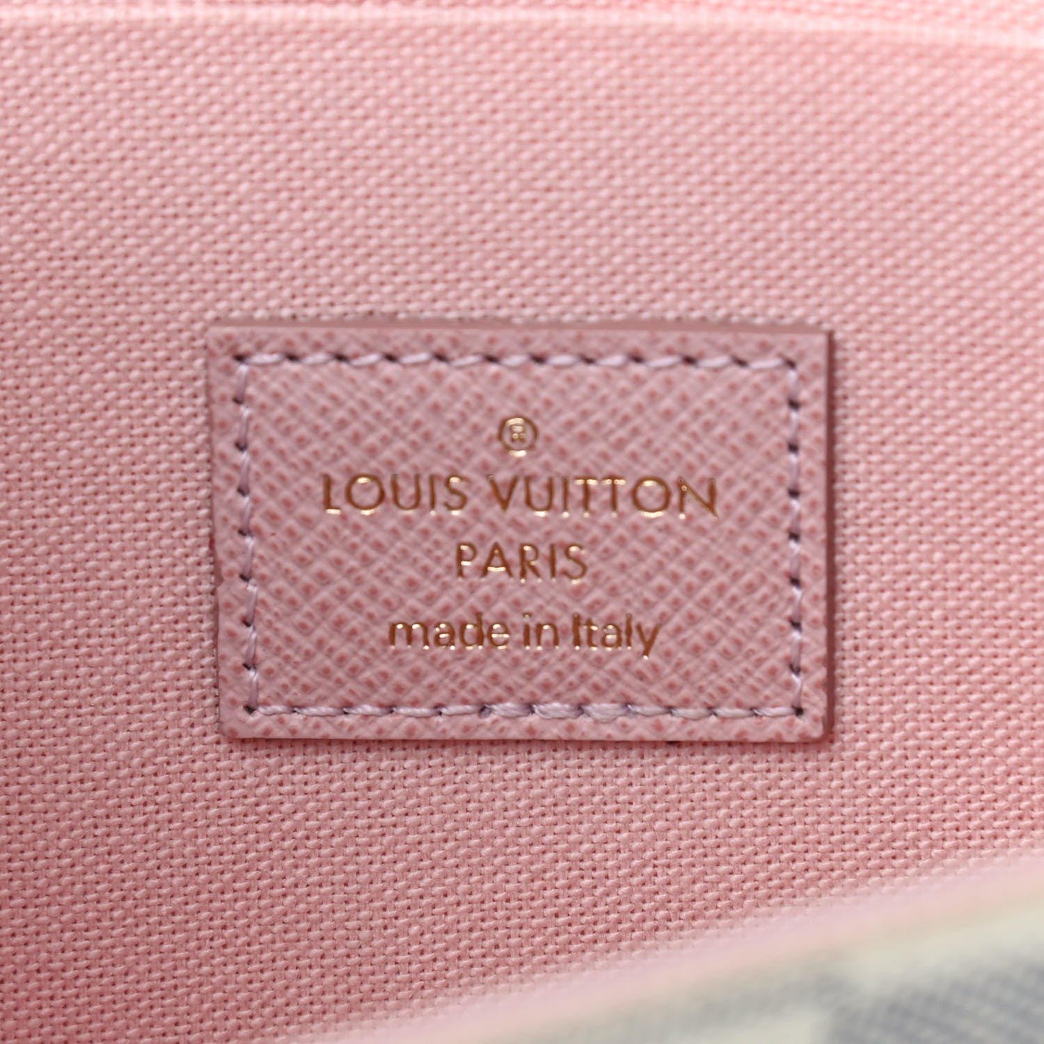Louis Vuitton Damier Azur Pochette Felicie Chain Wallet Rose Ballerine 7 of 10