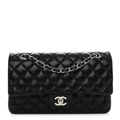 Chanel Lambskin Quilted Medium Double Flap Black 1 of 11