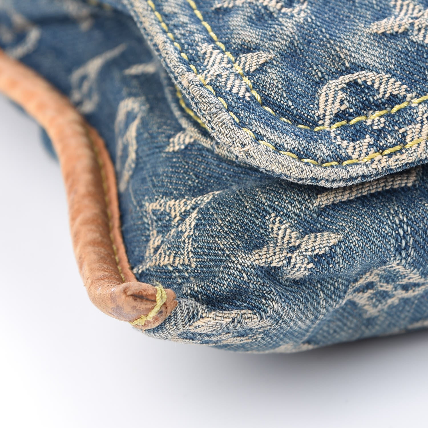 Louis Vuitton Monogram Denim Sac Plat Blue 13 of 14