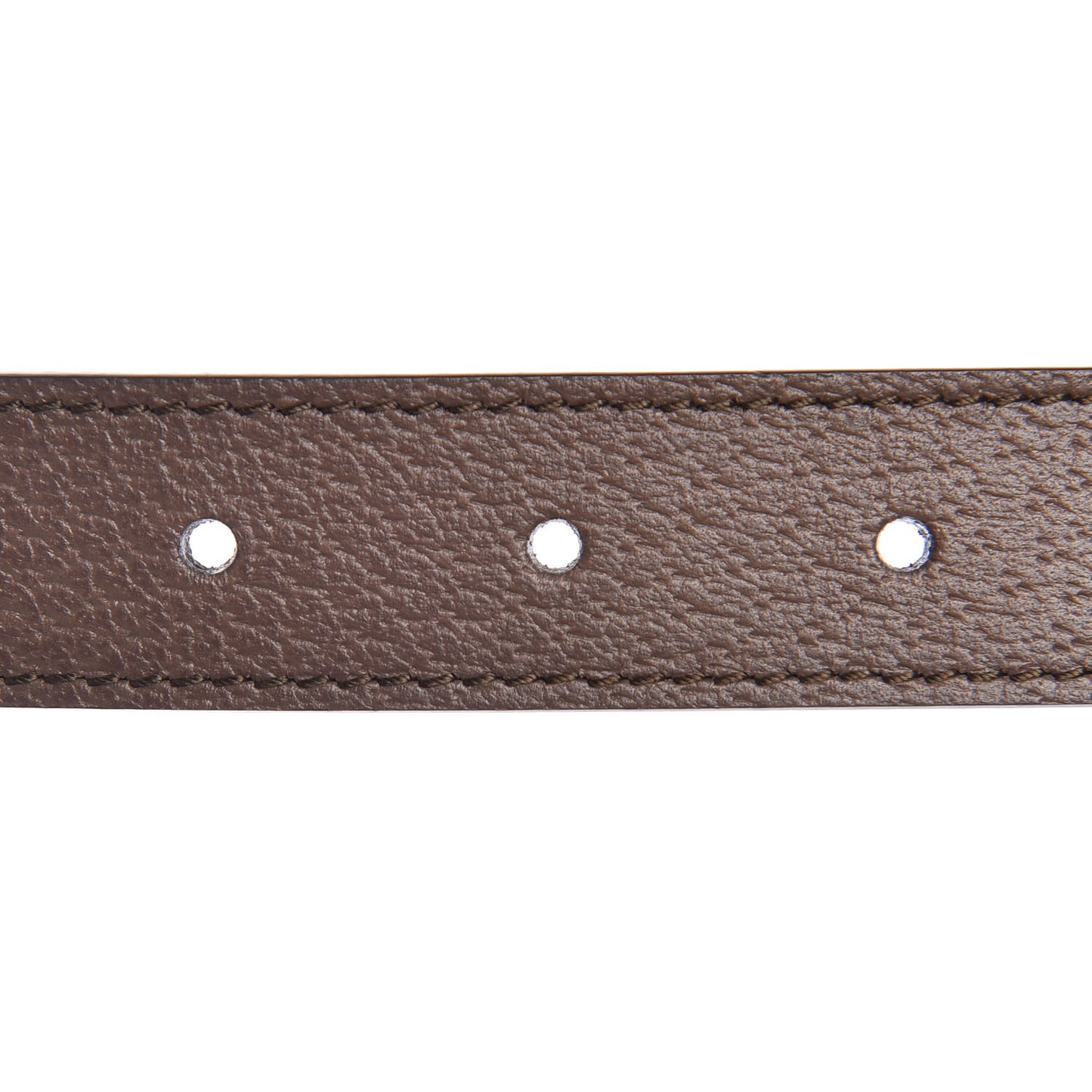 Textured Dollar Calfskin Torchon Double G 25mm Belt New Acero
