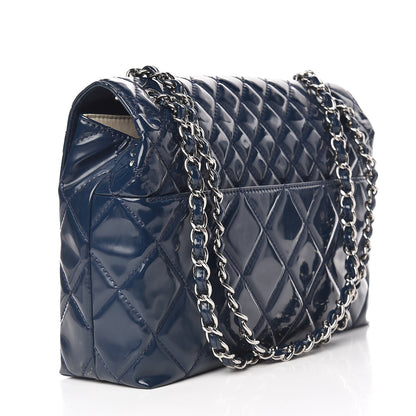 Chanel Vinyl Quilted In the Business Flap Bag Blue 3 of 12