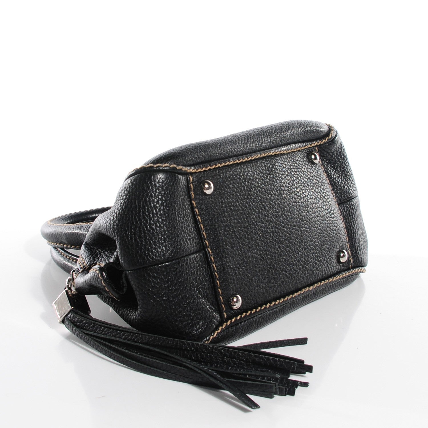 Chanel Calfskin Small Tassel Satchel Black 4 of 7