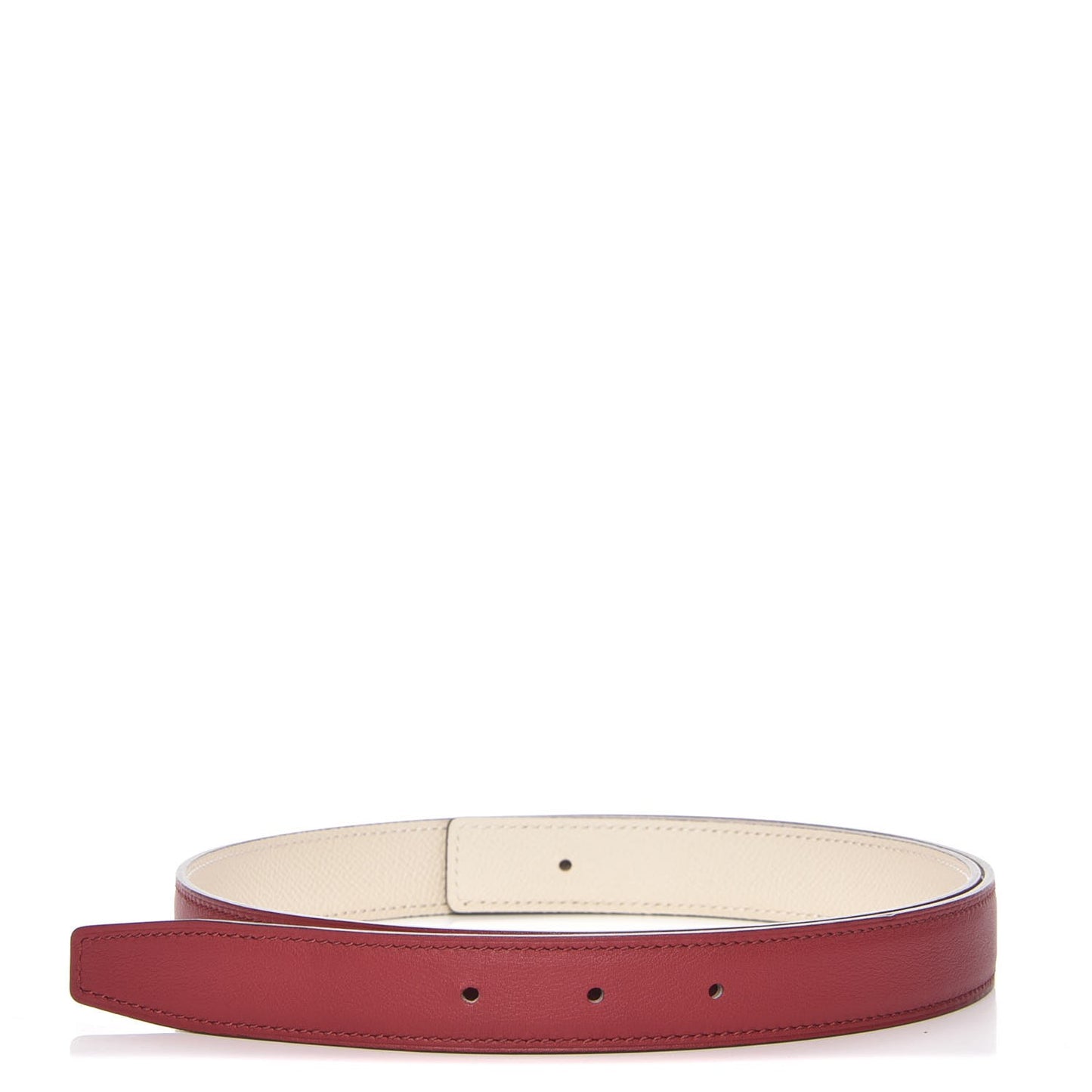 Swift Epsom 24mm Belt Strap 85 Rouge Grenat Craie