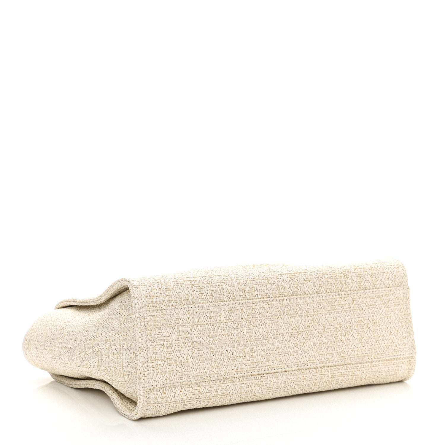 Chanel Lurex Boucle Small Deauville Tote Ivory 4 of 10