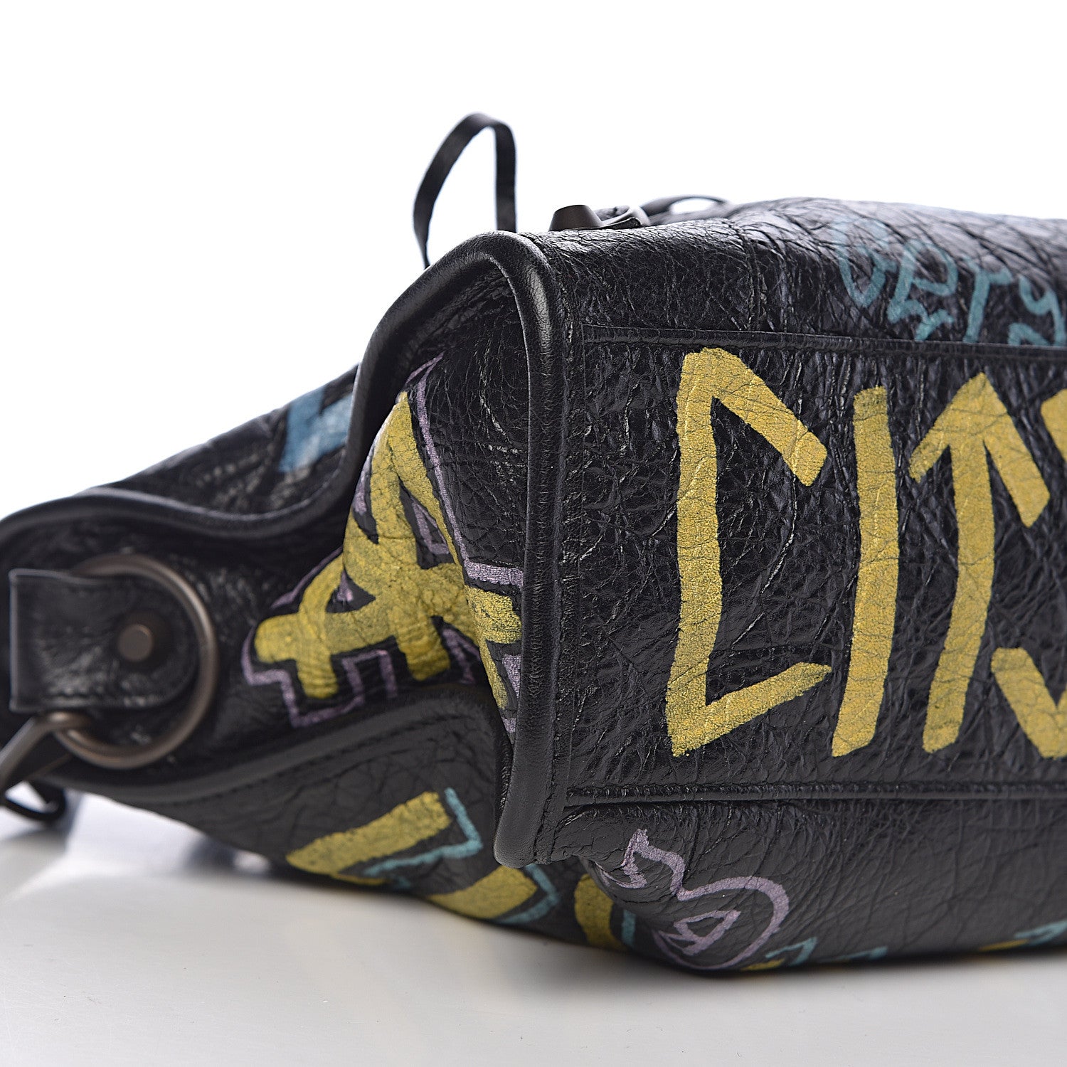 Balenciaga Agneau Graffiti All Over Classic Hardware S City Black Multicolor 8 of 10
