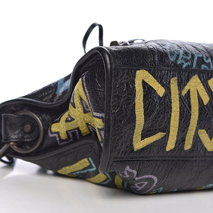Balenciaga Agneau Graffiti All Over Classic Hardware S City Black Multicolor 8 of 10