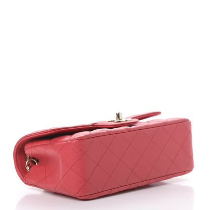 Chanel Caviar Quilted Mini Rectangular Flap Dark Pink 4 of 11