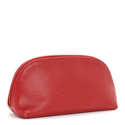 Chanel Caviar Timeless CC Cosmetic Pouch Red 3 of 9
