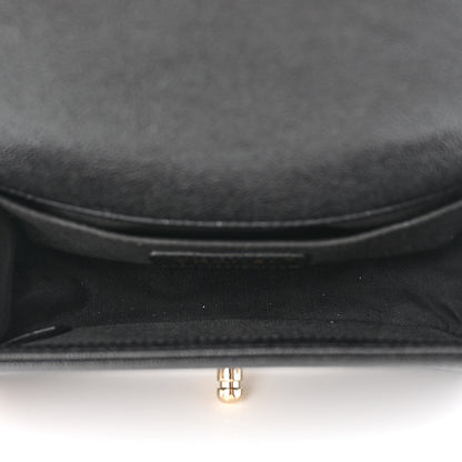 Chanel Caviar Chevron Quilted Small Boy Flap Black 5 of 10