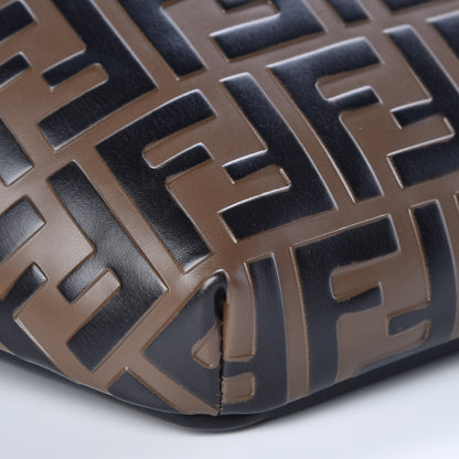 Fendi Vitello Century Bi-Color FF 1974 Embossed Belt Bag Maya Black 8 of 9