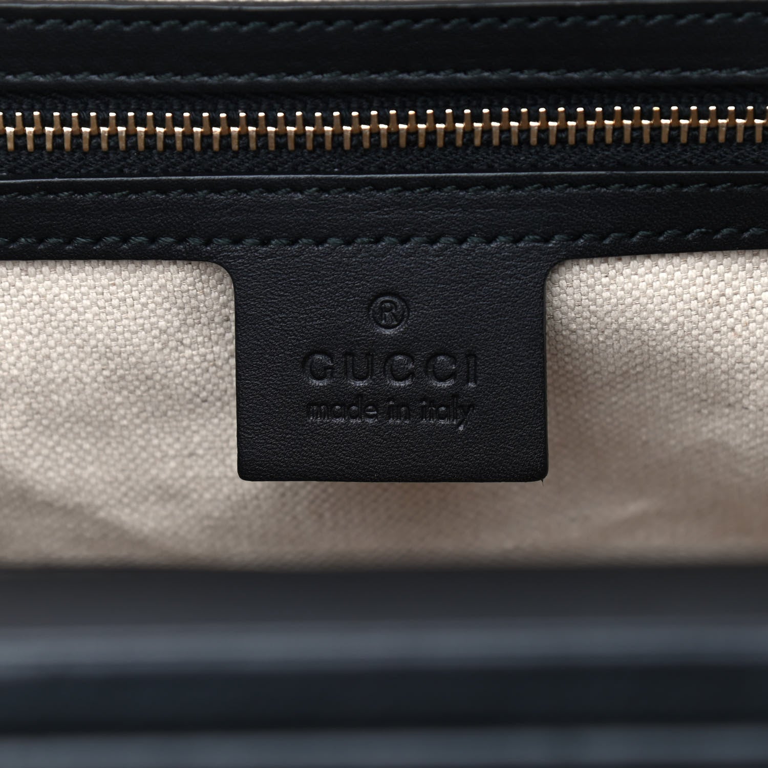 Gucci Calfskin Bold Bamboo Medium Top Handle Bag Black 9 of 10