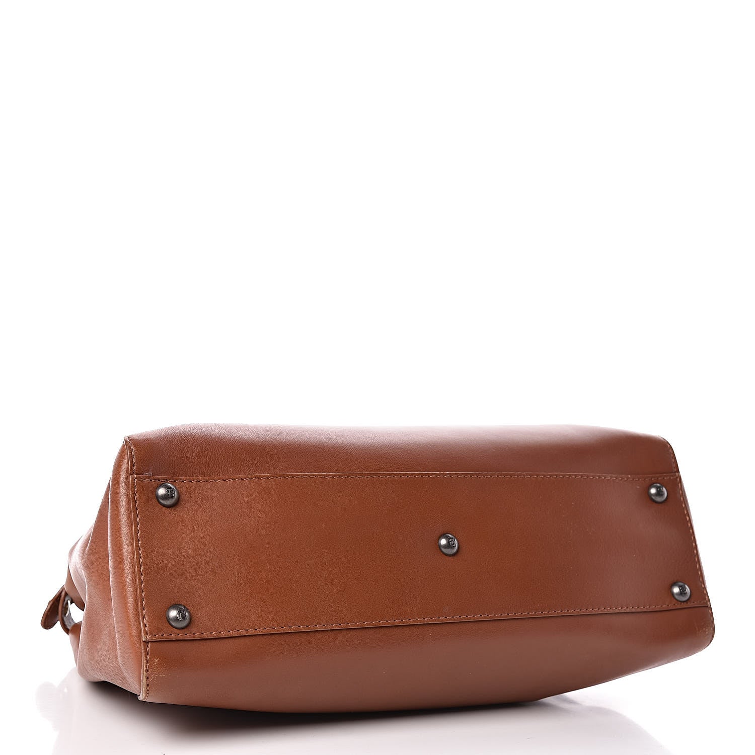Fendi Vitello Suede Medium Peekaboo Iconic Satchel Cuoio Rame Moro 4 of 22
