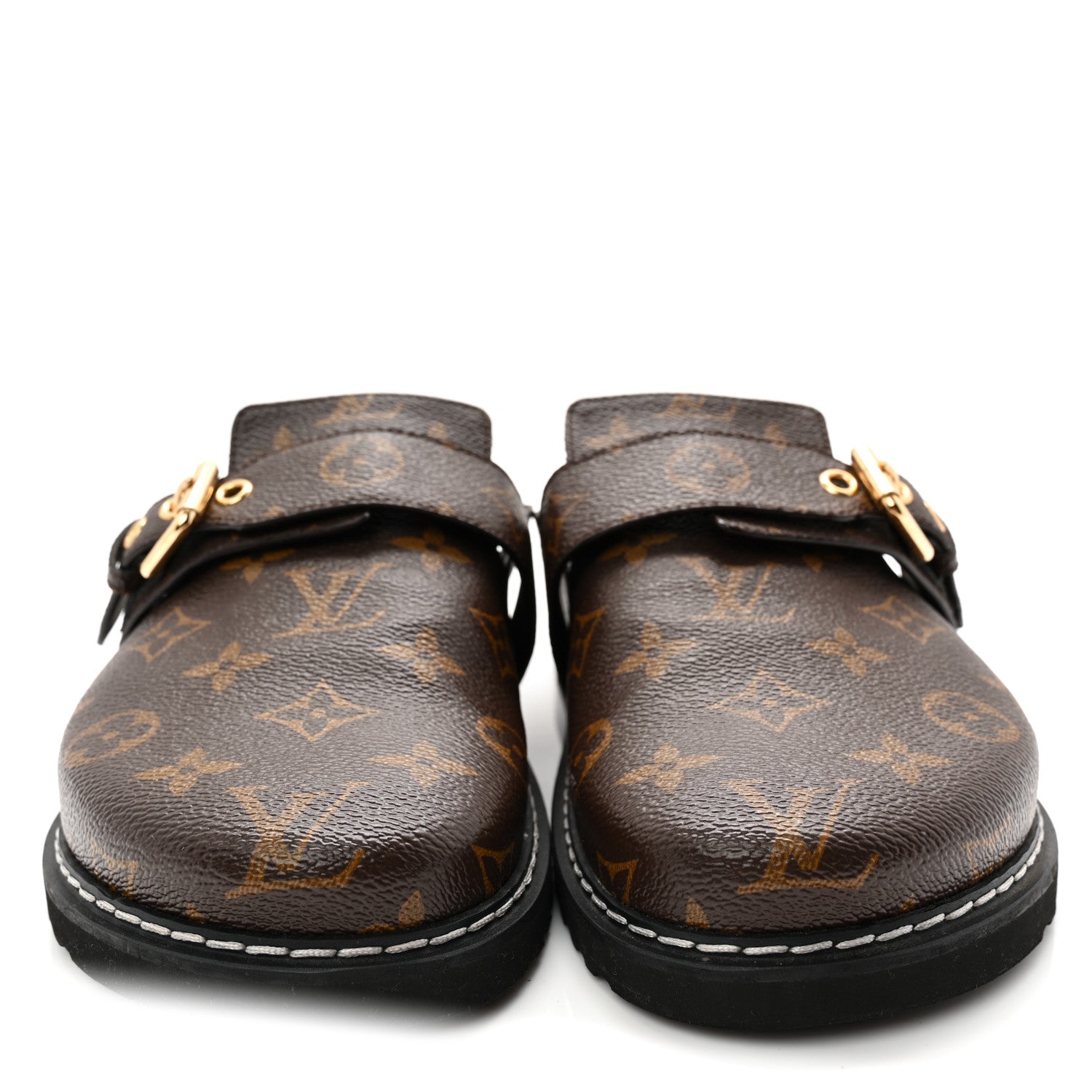 Louis Vuitton Patent Monogram Womens Cosy Flat Comfort Clog Mules