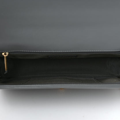 Chanel Lambskin Quilted New Medium Boy Flap Grey 5 of 9