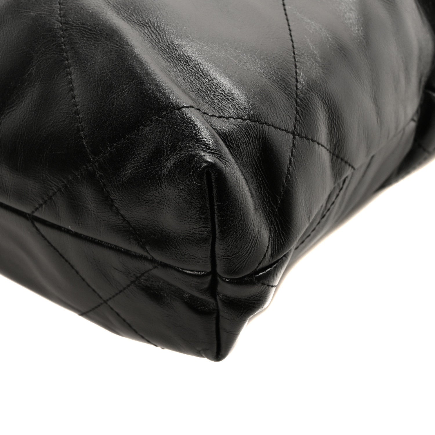 Chanel Shiny Calfskin Quilted Small Chanel 22 Black 11 of 12