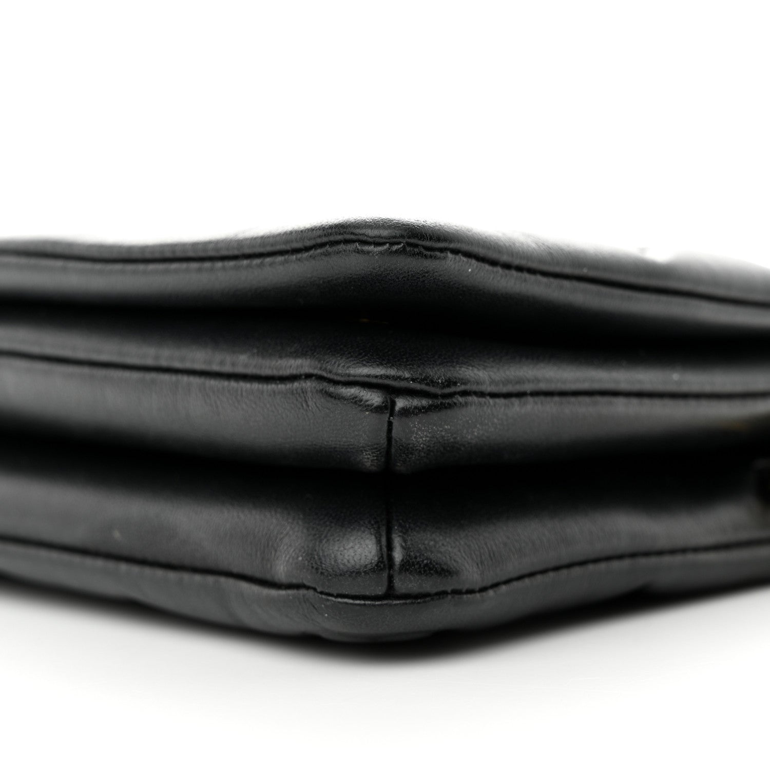 Louis Vuitton Lambskin Embossed Monogram Pochette Coussin Black 10 of 11