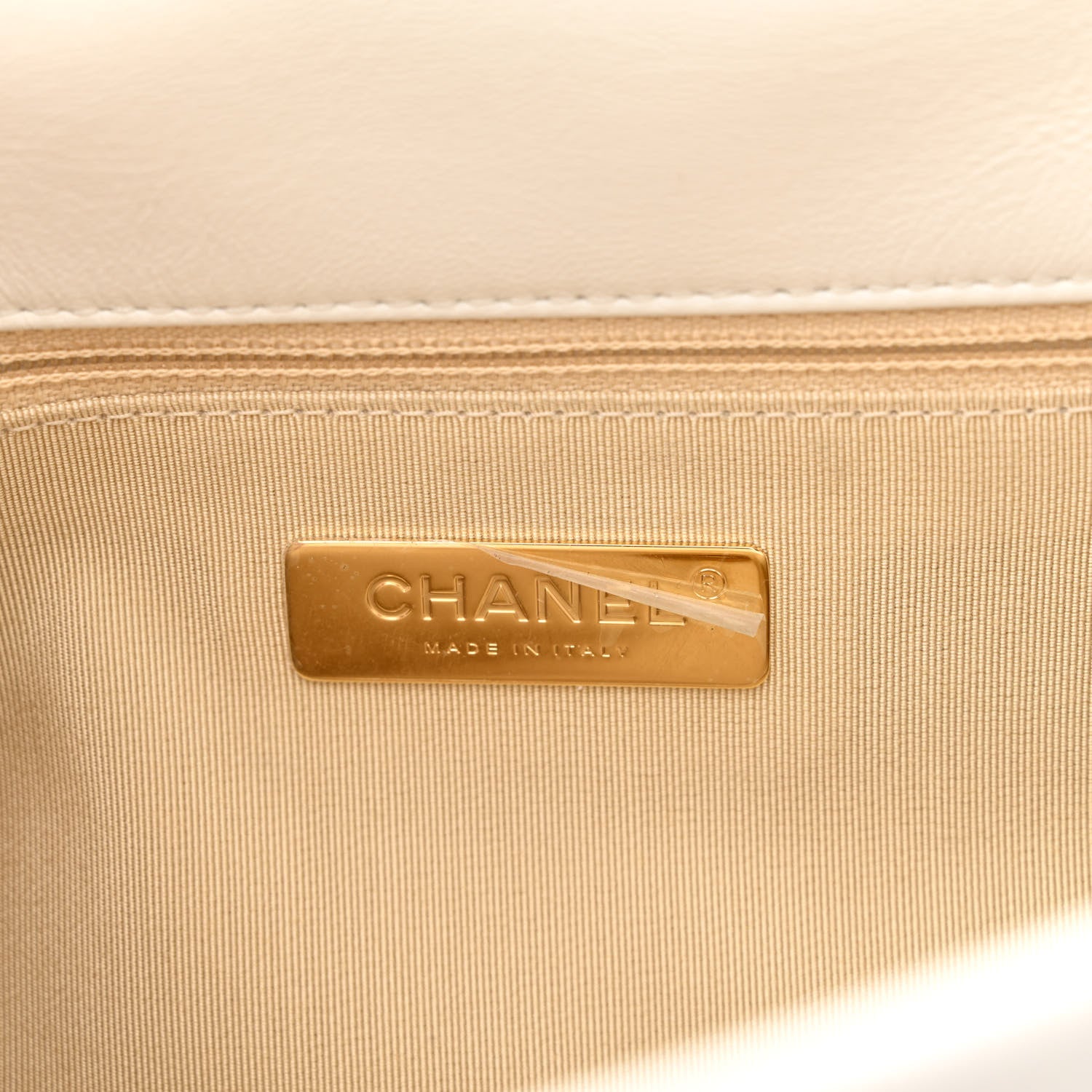 Chanel Goatskin Quilted Large Chanel 19 Flap White 6 of 11