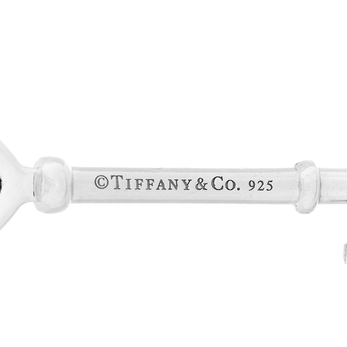 Sterling Silver Large Heart Key Pendant