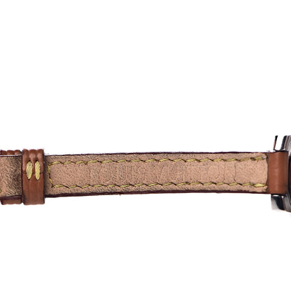 Louis Vuitton Stainless Steel Calfskin 28mm Tambour Triple Wrap Quartz Watch Champagne 8 of 11