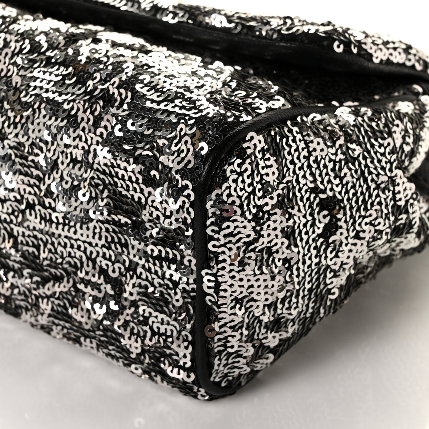 Sequin Small Miss Sicily Satchel Black