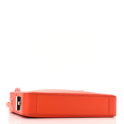 Celine Nappa Side Lock Dragonne Shoulder Bag Bright Orange 3 of 13