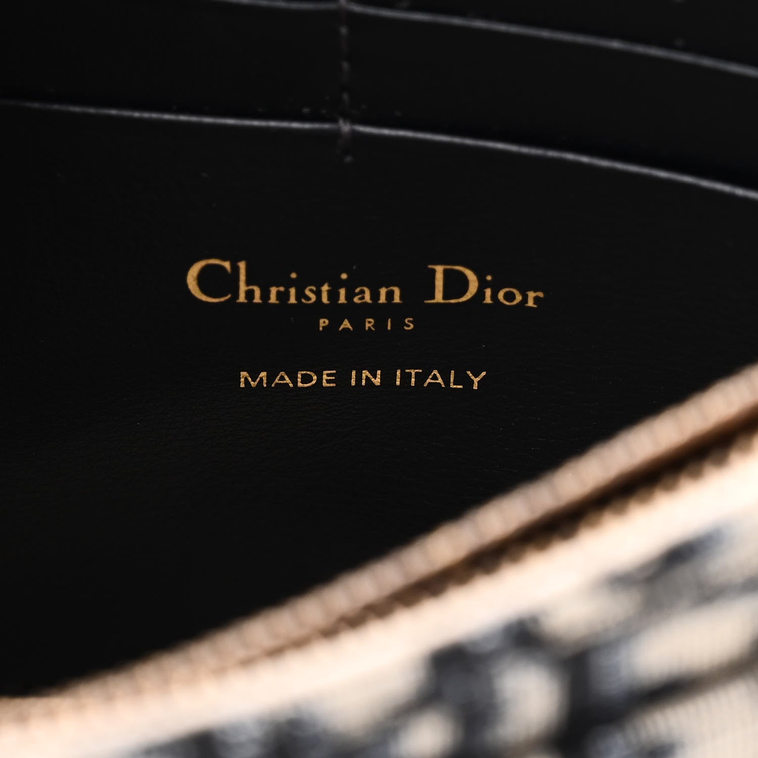 Christian Dior Oblique Saddle Chain Pouch Blue 6 of 11