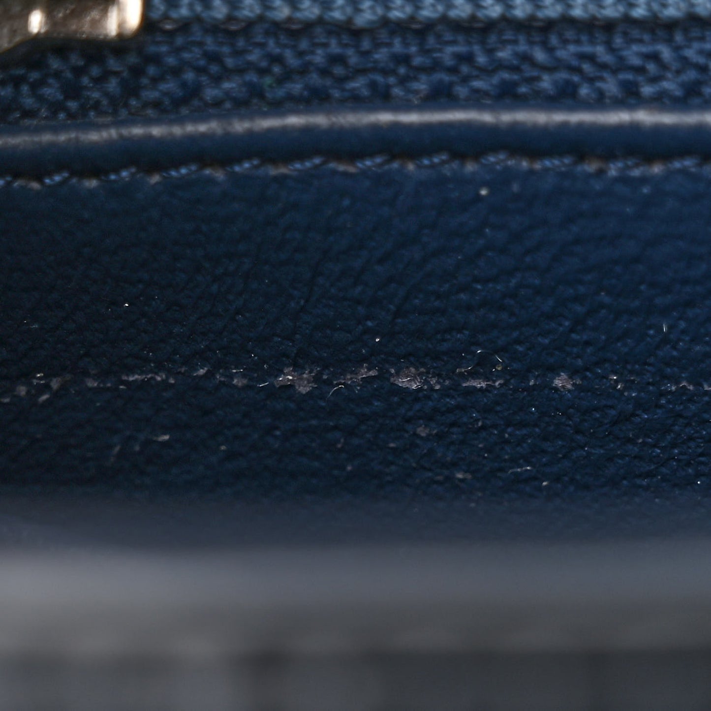 Patent Calfskin Quilted Mini Rectangular Flap Navy Blue