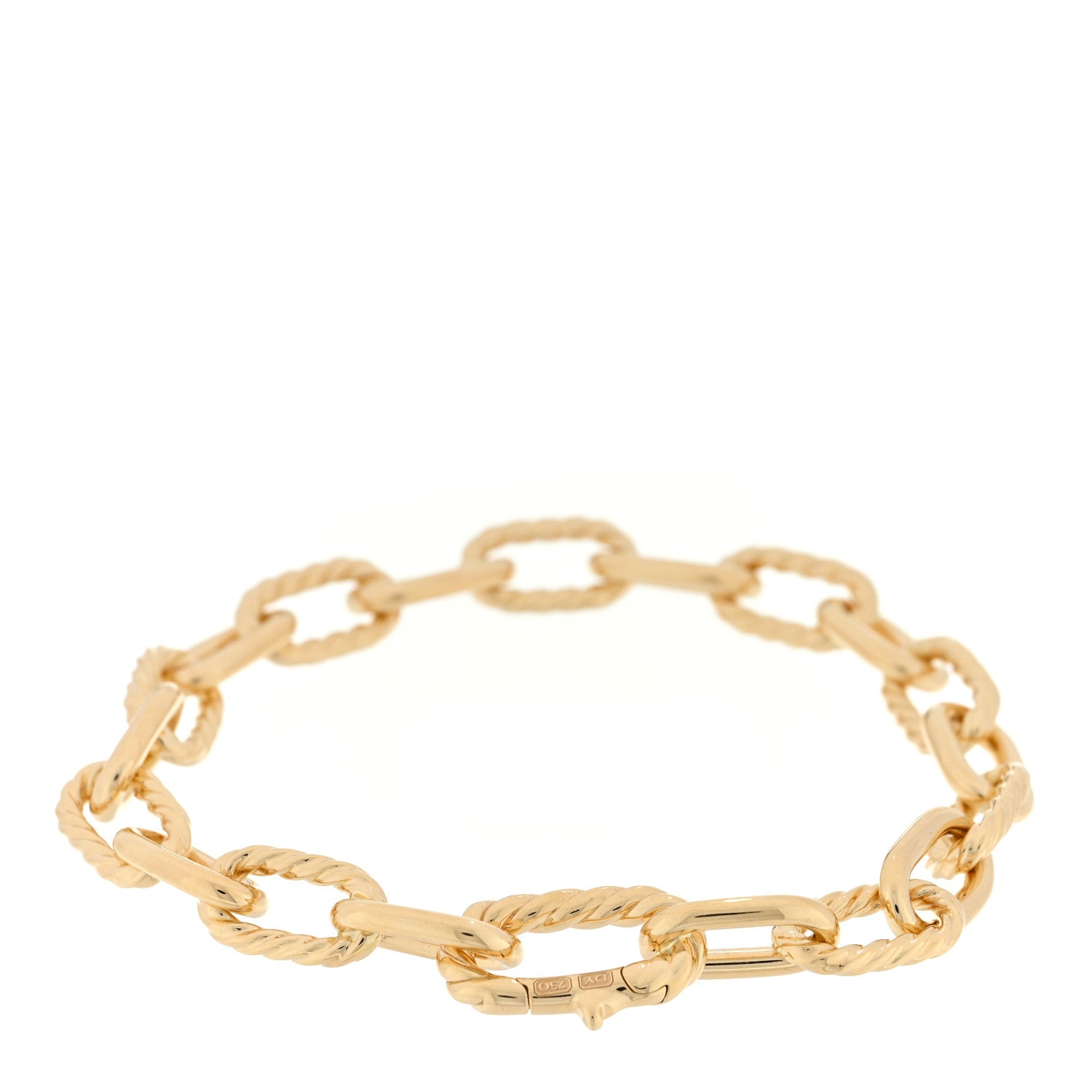 David Yurman 18K Yellow Gold 8.5mm Madison Classic Chain Bracelet 2 of 3