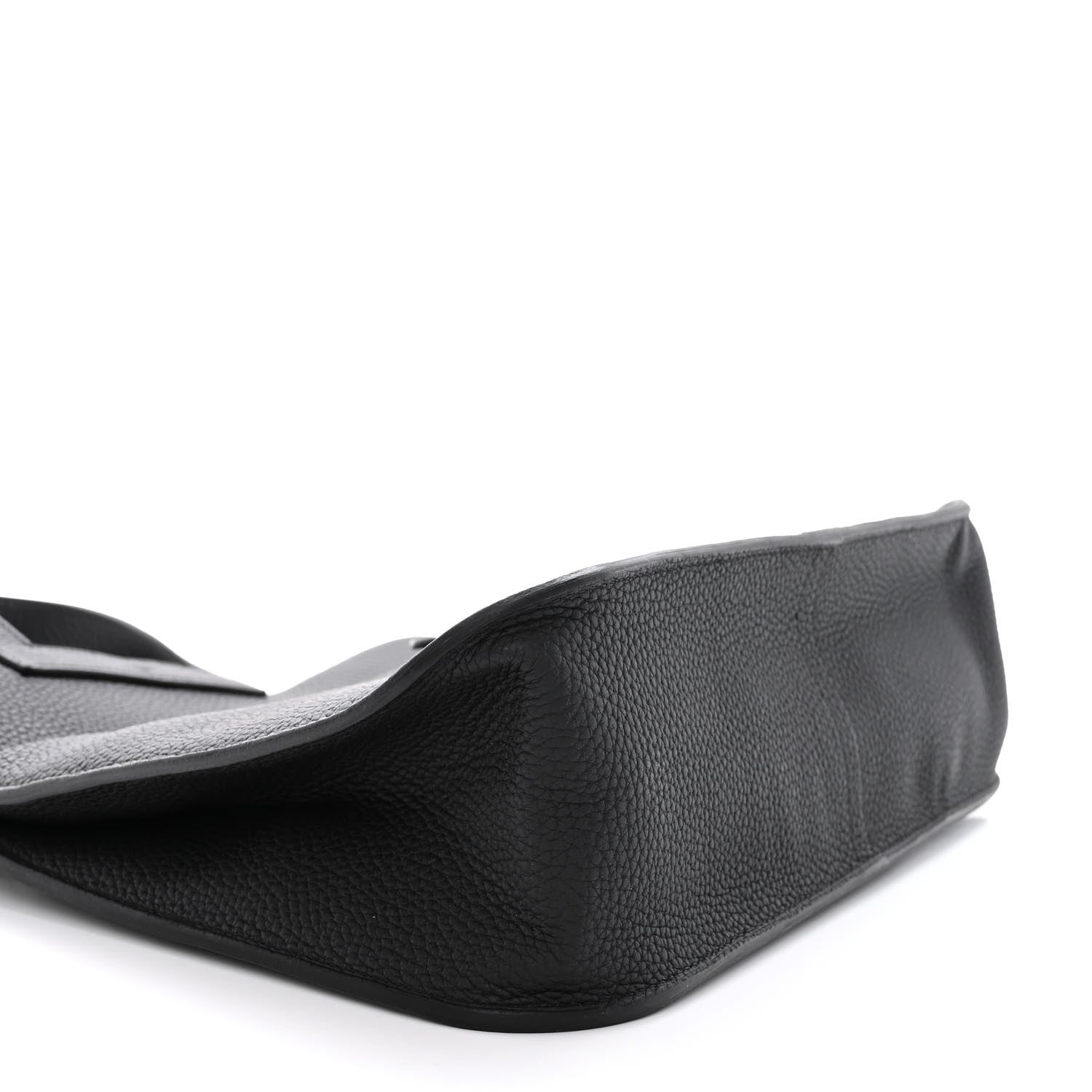 Hermes Taurillon Clemence Halzan 31 GM Black 8 of 10