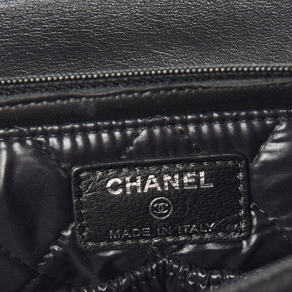 Chanel Lambskin Quilted Flap Cosmetic Case Black 7 of 8