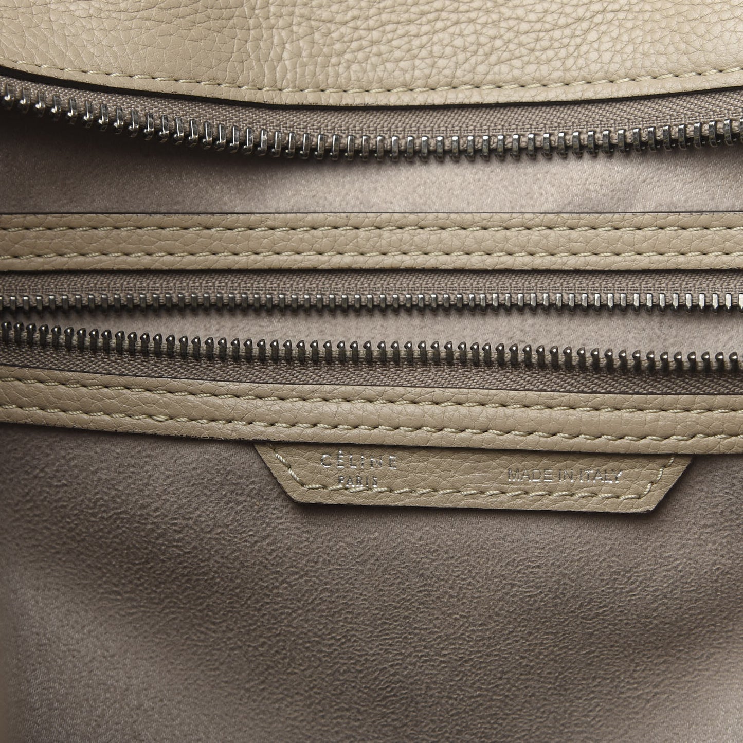Drummed Calfskin Mini Luggage Taupe