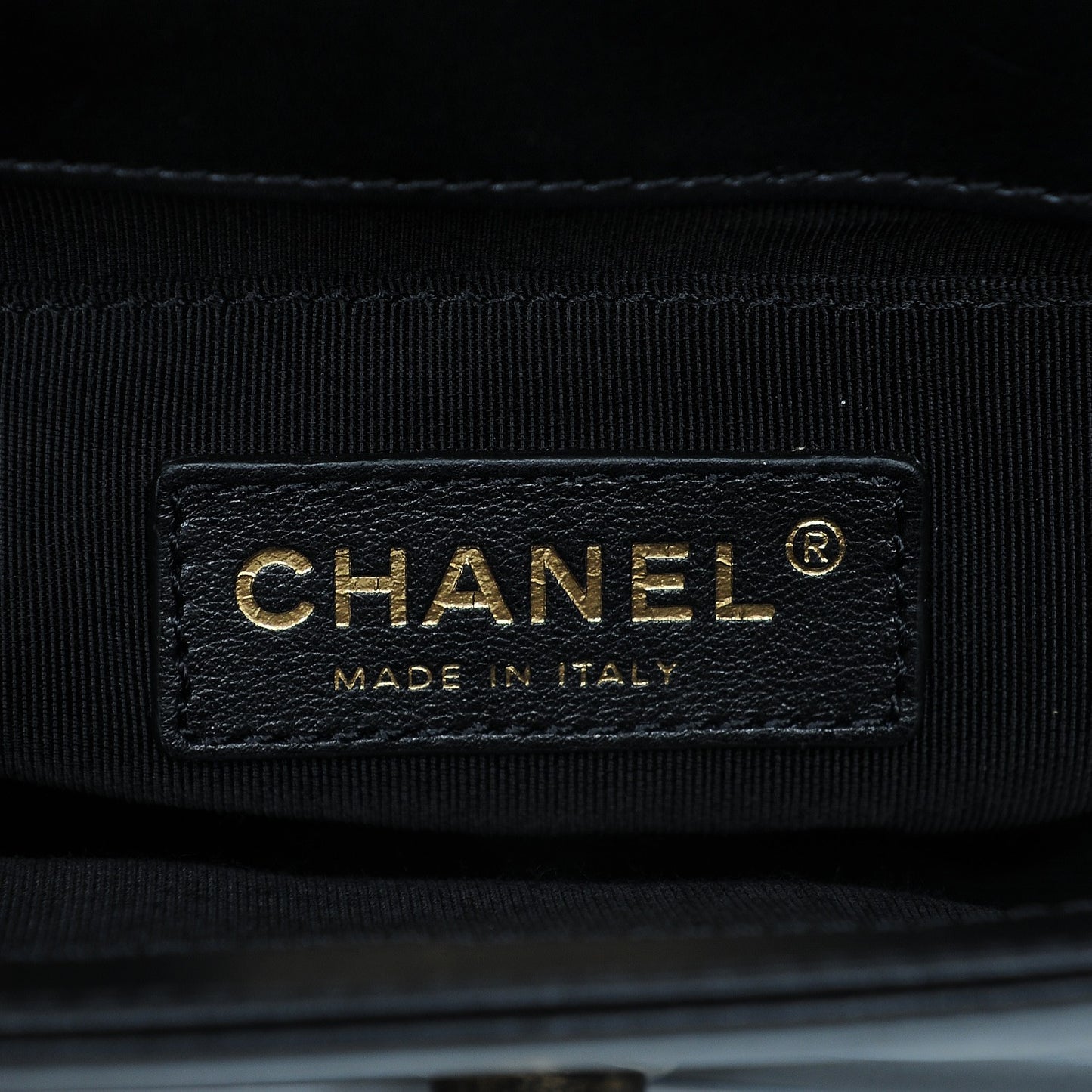 Calfskin Small Boy Flap Black