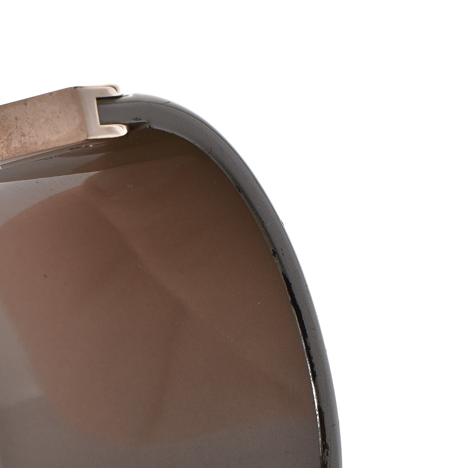 Chanel Resin CC Cuff Gold Pearly White 10 of 12