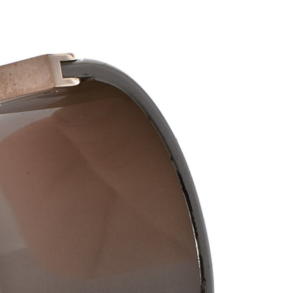 Chanel Resin CC Cuff Gold Pearly White 10 of 12