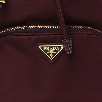 Prada Re-Nylon Saffiano Duet Bucket Crossbody Bag Bordeaux 8 of 10