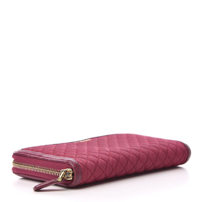 Prada Tessuto Nylon Quilted Continental Flap Wallet Ibisco 4 of 9