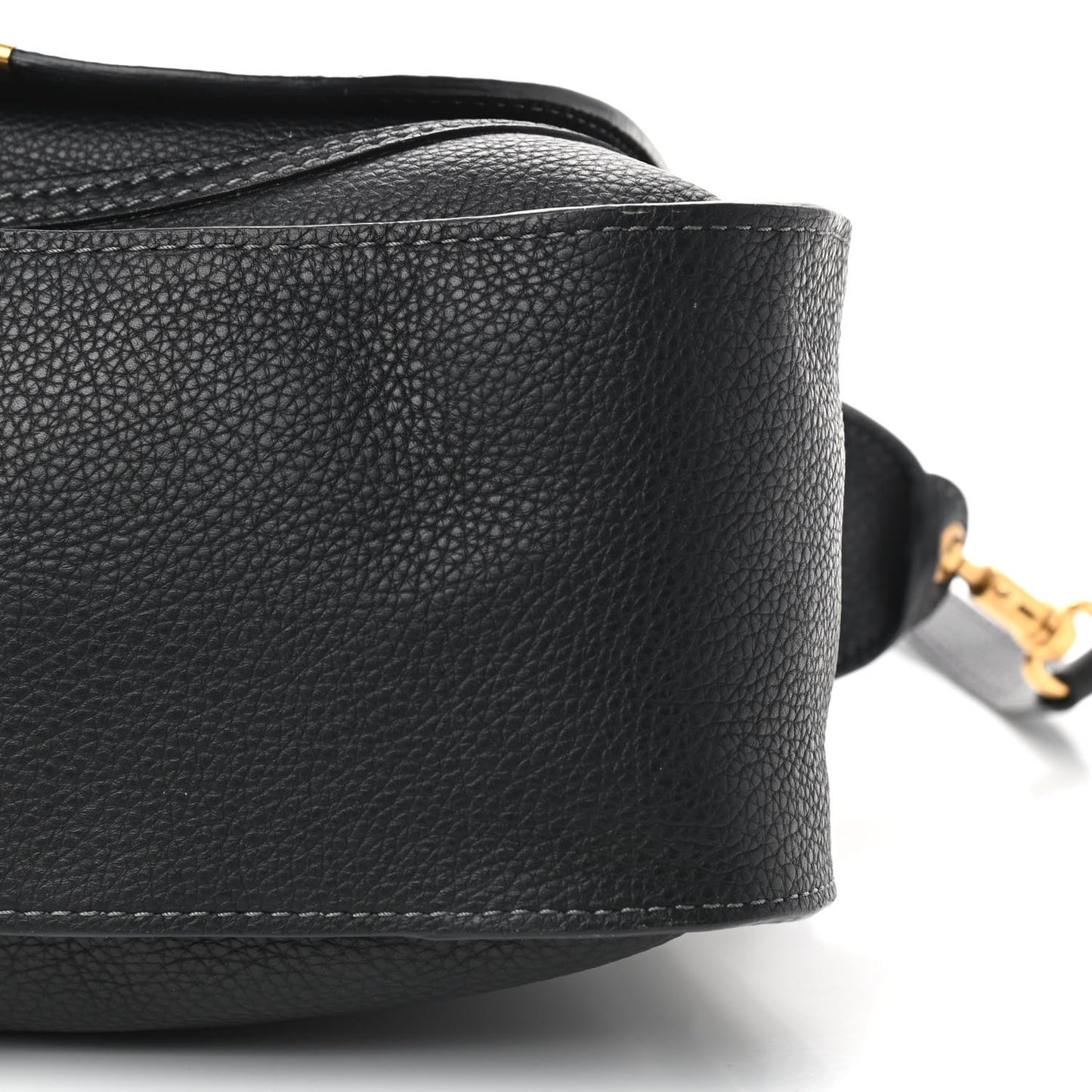 Calfskin Medium Marcie Satchel Black