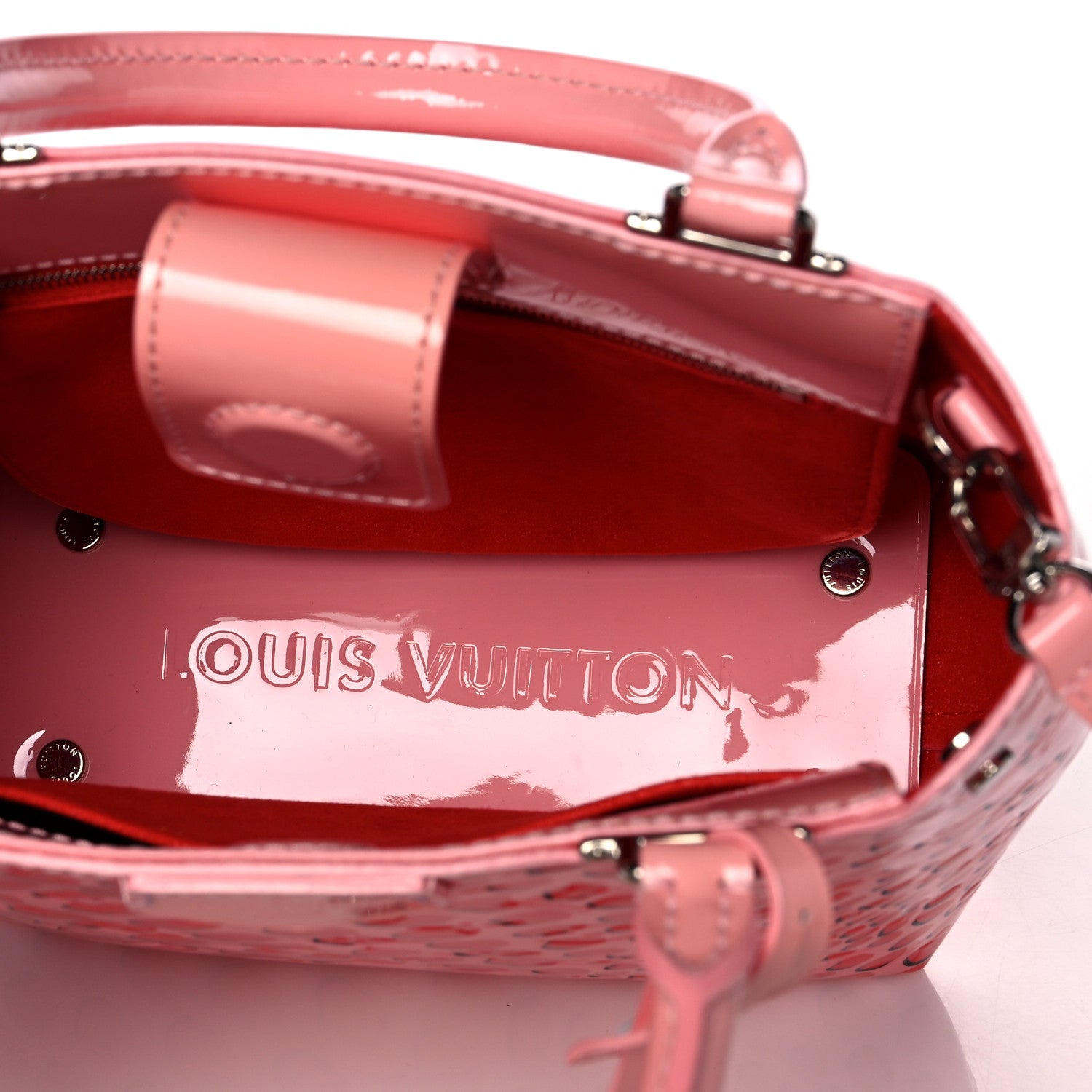 Louis Vuitton Vernis Jungle Dots Open Tote Sugar Pink Poppy 5 of 12