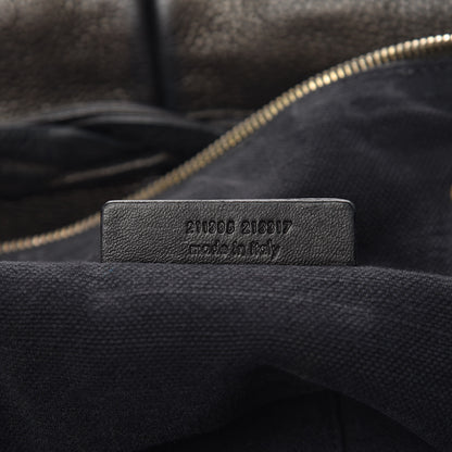 Saint Laurent Metallic Calfskin Large Calypso Tote Grey 7 of 10